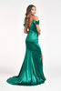 Sweetheart Satin Mermaid Dress Pleated Waist and Slit GLGL3060