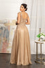 Beads Embellished Embroidered A-line Dress Scoop-Neck GLGL3068
