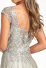 Beads Embellished Embroidered A-line Dress Scoop-Neck GLGL3068