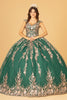 Sequin Glitter Embellished Quinceanera Dress Corset Back GLGL3076