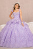 Jewel 3D Butterfly Applique Off Shoulder Mesh Quinceanera Gown GLGL3112