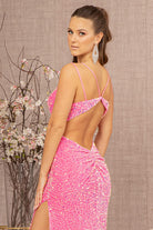 Ruched Cut-out Back Illusion Sweetheart Velvet Mermaid Dress GLGL3145-Prom Dress-smcfashion.com
