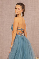 Sweetheart Jewel Glitter Mermaid Dress Detachable Mesh Layer GLGL3156-PROM-smcfashion.com
