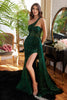 Strapless Corset Sequin Long Evening & Prom Dress CDCD272